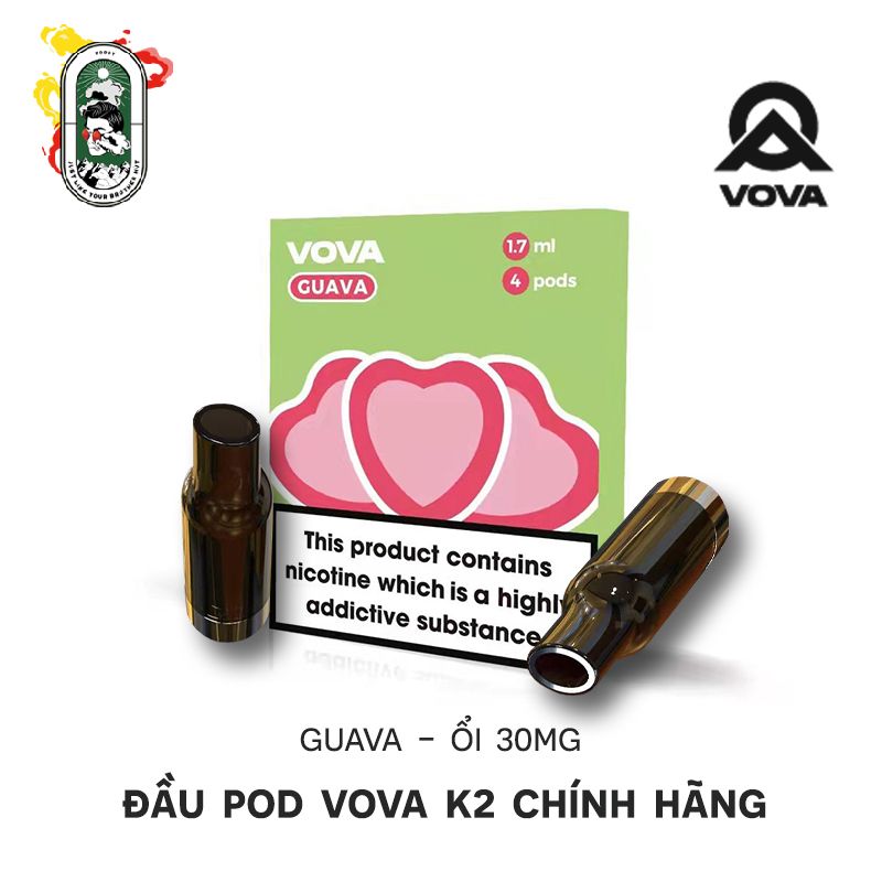  Đầu Pod VOVA K2 Guava Ổi 30MG Chính Hãng 