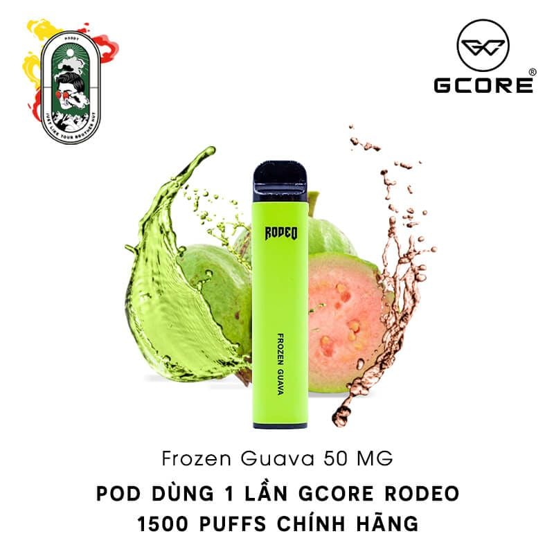  Pod Dùng 1 Lần Gcore Rodeo 50MG Frozen Guava Ổi Lạnh Chính Hãng 