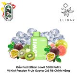  Đầu Pod Dầu Thay Thế Elfbar Lowit 5500 Hơi Kiwi Passion Fruit Guava Chính Hãng 