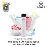  Pod Dùng 1 Lần Gcore Rodeo 50MG Yogurt Berry Sữa Chua Dâu Chính Hãng 