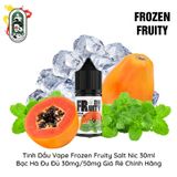  Tinh Dầu Vape Mỹ Frozen Fruity Salt Nic Bạc Hà Đu Đủ 30ml Chính Hãng 