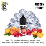  Tinh Dầu Vape Mỹ Frozen Fruity Salt Nic Đào Mâm Xôi Lạnh 30ml Chính Hãng 