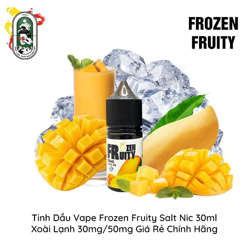  Tinh Dầu Vape Mỹ Frozen Fruity Salt Nic Xoài Lạnh 30ml Chính Hãng 