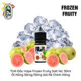  Tinh Dầu Vape Mỹ Frozen Fruity Salt Nic Ổi Hồng 30ml Chính Hãng 