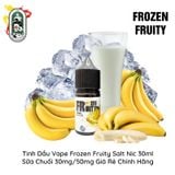  Tinh Dầu Vape Mỹ Frozen Fruity Salt Nic Sữa Chuối 30ml Chính Hãng 