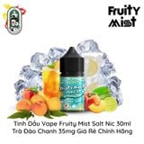  Tinh Dầu Vape Fruity Mist Salt Nic Trà Chanh Đào 30ml Chính Hãng 