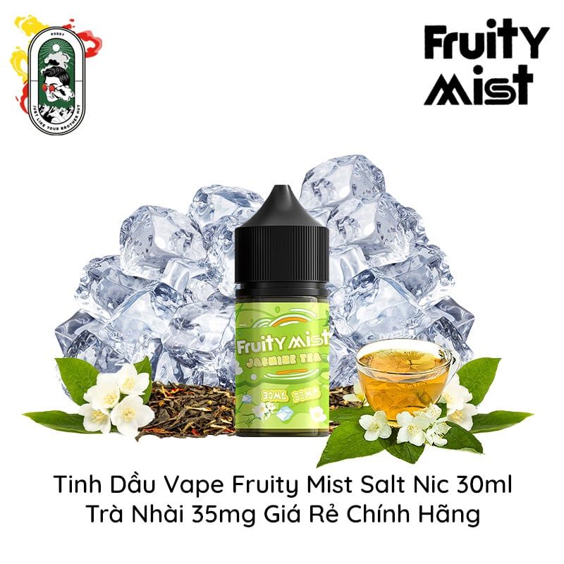  Tinh Dầu Vape Fruity Mist Salt Nic Trà Nhài 30ml Chính Hãng 