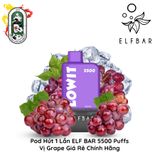  Pod Dùng 1 Lần Elfbar Lowit 5500 Hơi Grape Chính Hãng 