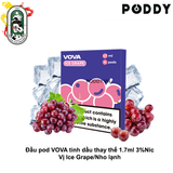  Pack 4 Đầu Pod VOVA K2 Ice Grape Nho Lạnh Chính Hãng 