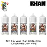  Tinh Dầu Vape Mỹ Khan Salt Nic Trà Trái Cây 30ml Chính Hãng 