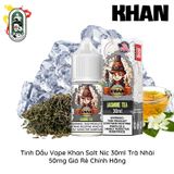  Tinh Dầu Vape Mỹ Khan Salt Nic Trà Nhài 30ml Chính Hãng 