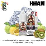  Tinh Dầu Vape Mỹ Khan Salt Nic Chanh Dây Kiwi Ổi 30ml Chính Hãng 