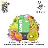  Pod Dùng 1 Lần Elfbar Lowit 5500 Hơi Kiwi Passion Fruit Guava Chính Hãng 