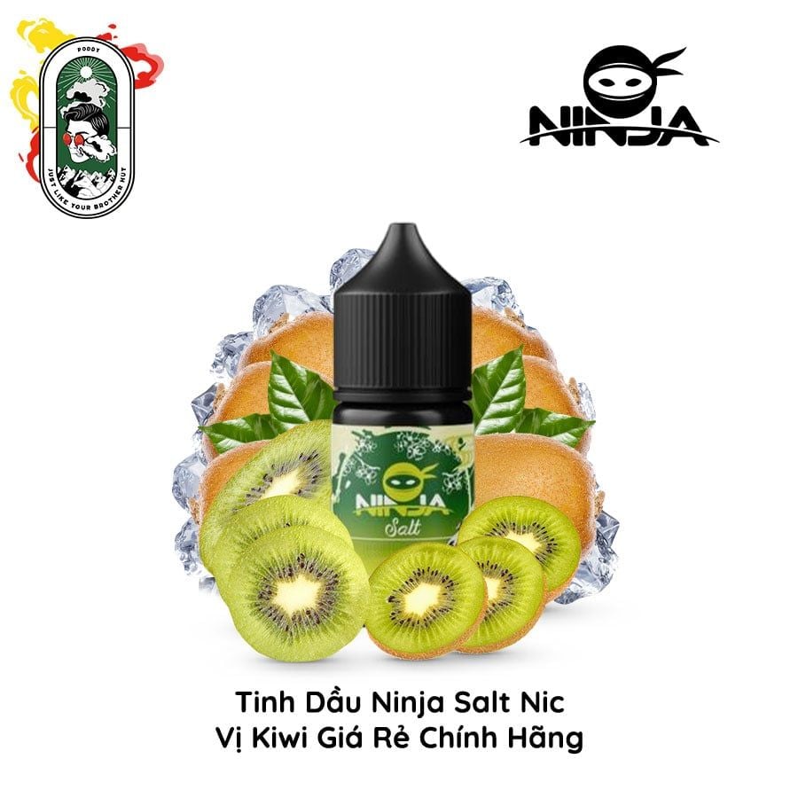  Tinh Dầu Vape Ninja Salt Nic Kiwi 30ml Chính Hãng 