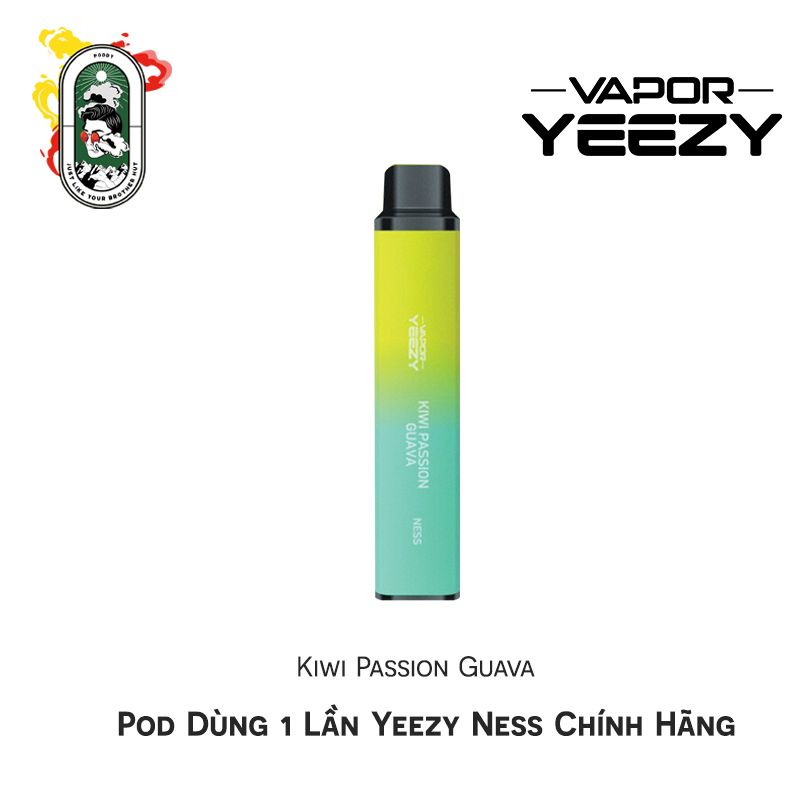  Pod Dùng 1 Lần Yeezy Ness Kiwi Passion Guava 30MG Chính Hãng 