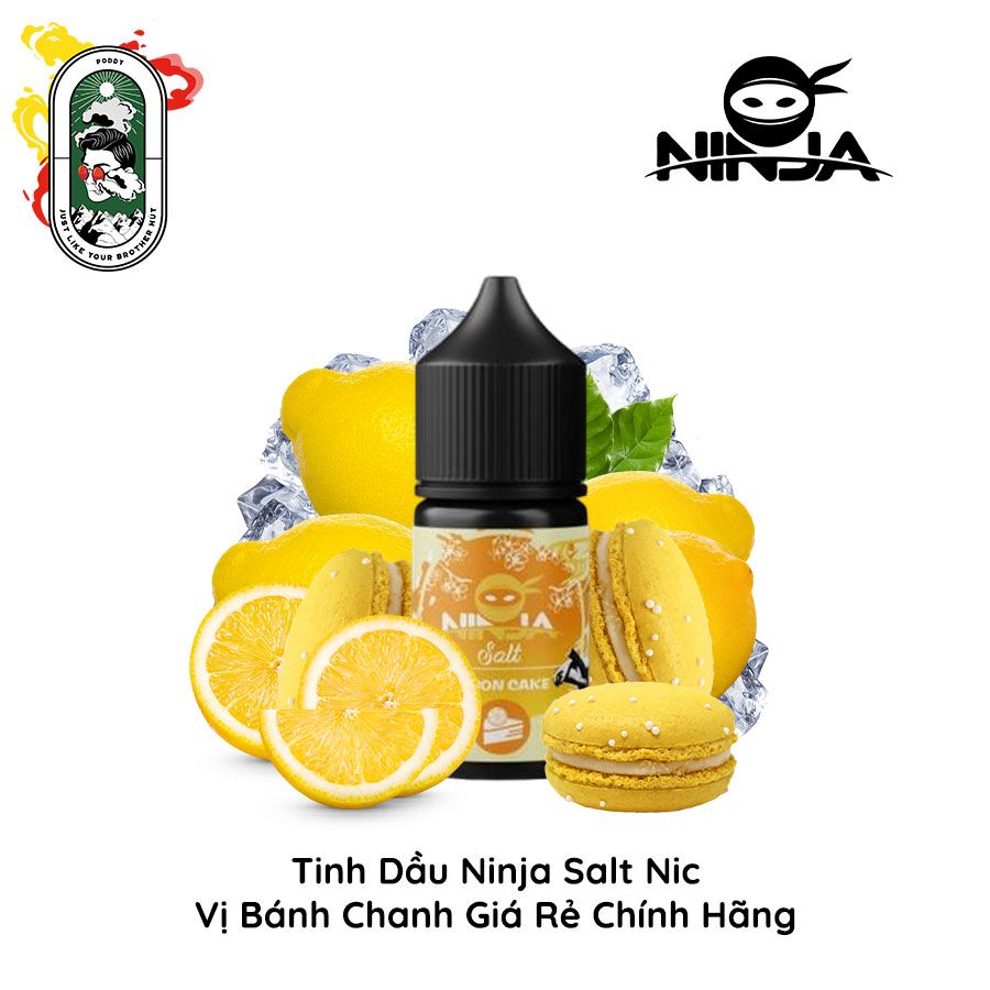 Tinh Dầu Vape Ninja Salt Nic Bánh Chanh 30ml Chính Hãng 