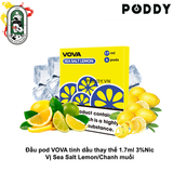  Pack 4 Đầu Pod VOVA K2 Sea Salt Lemon Chanh Muối Lạnh Chính Hãng 