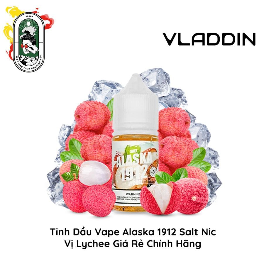  Tinh dầu Vape Alaska 1912 Vải 30ml Chính Hãng 