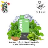  Pod Dùng 1 Lần Elfbar Lowit 5500 Hơi Mint Chính Hãng 