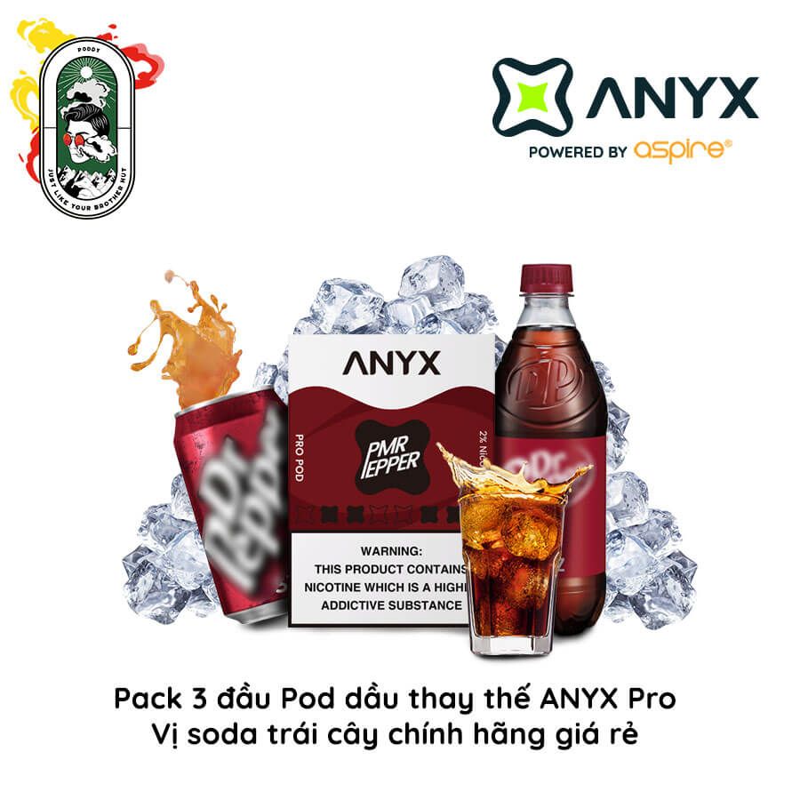  Pack 3 Đầu Pod Dầu Thay Thế ANYX Soda Trái Cây chính hãng 