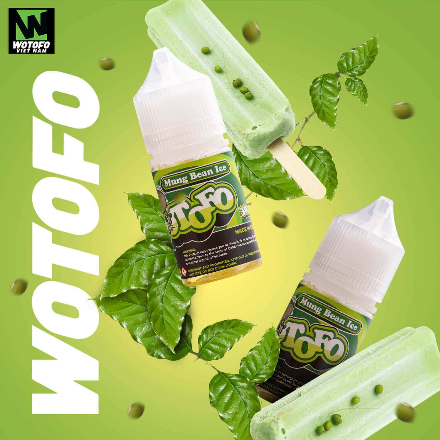  Tinh dầu vape Wotofo Salt Nic Đậu Xanh 30ml 30mg Chính Hãng 