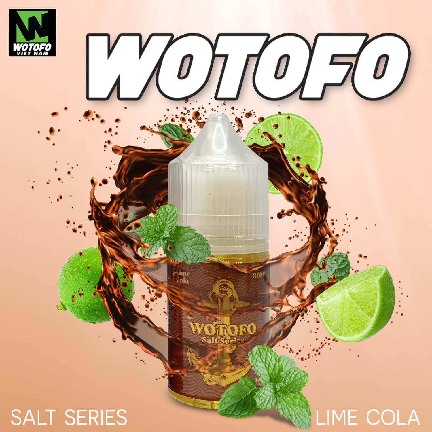  Tinh dầu vape Wotofo Salt Nic Chanh Cola 30ml 30mg Chính Hãng 