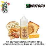  Tinh dầu vape Wotofo Salt Nic Bánh Mì Bơ Đậu Phộng 30ml 30mg Chính Hãng 