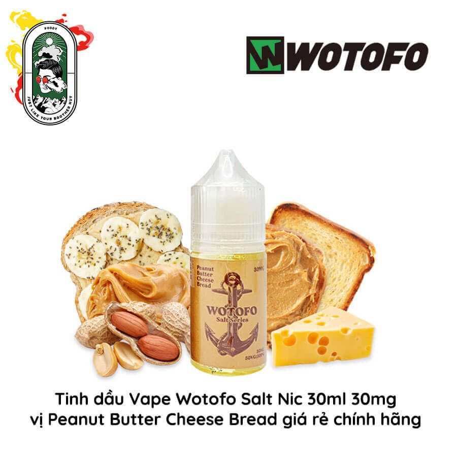  Tinh dầu vape Wotofo Salt Nic Bánh Mì Bơ Đậu Phộng 30ml 30mg Chính Hãng 