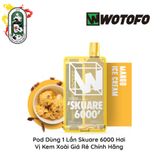  Pod dùng 1 lần Wotofo Skuare 6000 hơi vị Kem Xoài chính hãng 