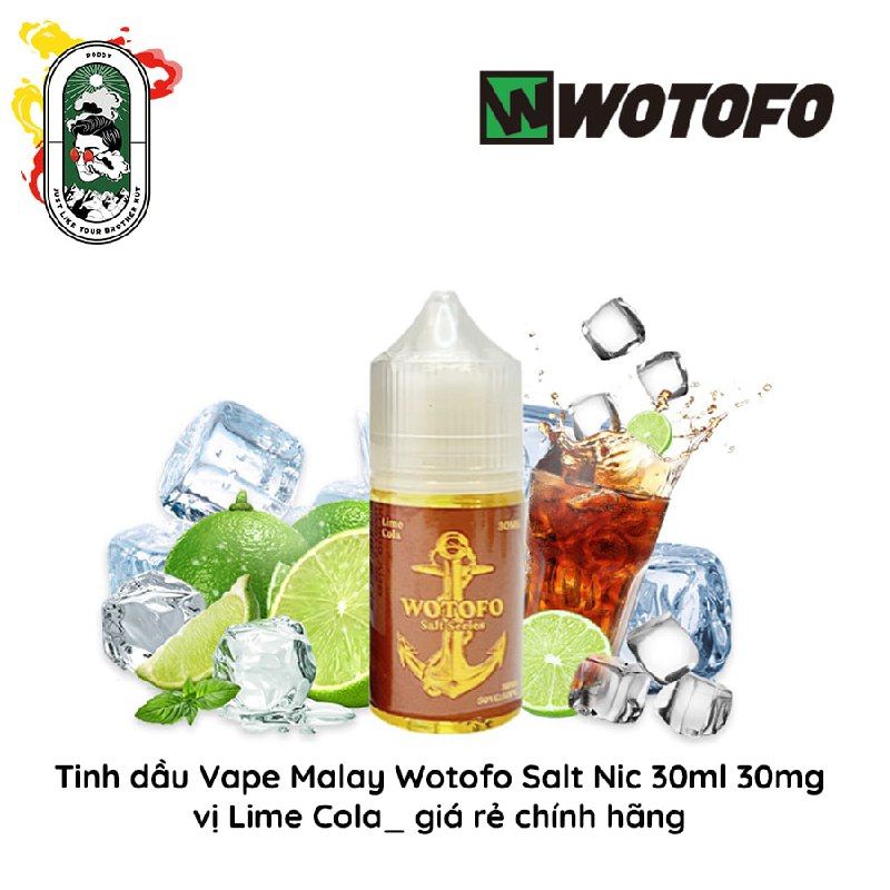  Tinh dầu vape Wotofo Salt Nic Chanh Cola 30ml 30mg Chính Hãng 