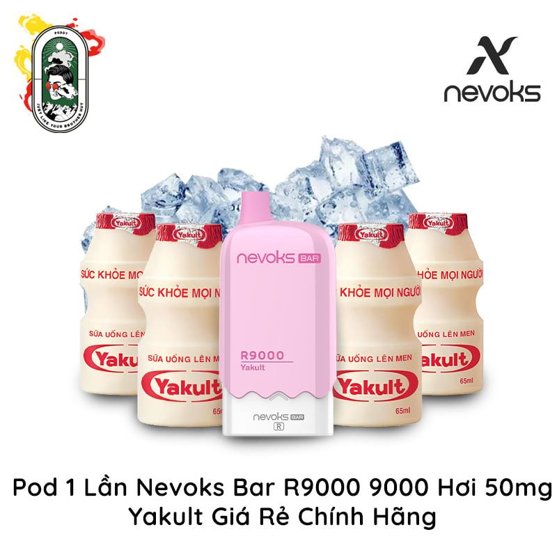  Pod 1 Lần Nevoks Bar R9000 9000 Hơi Yakult Sạc Lại Giá Rẻ Chính Hãng 