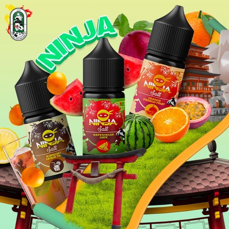  Tinh Dầu Vape Ninja Salt Nic Trà Nhài 30ml Chính Hãng 