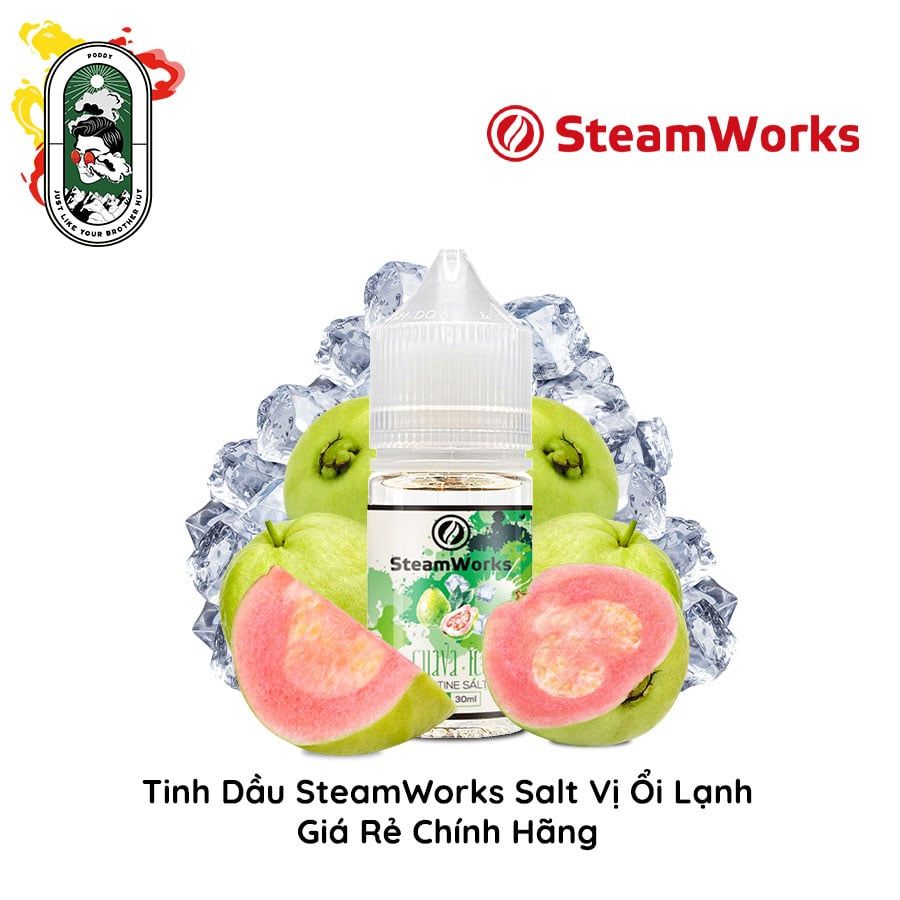  Tinh Dầu Vape Steamworks Salt Nic Ổi Lạnh 30ml Chính Hãng 
