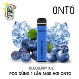  Pod Dùng 1 Lần 1600 Hơi ONTO 6ML Blueberry Ice Việt Quất Lạnh 50MG Chính Hãng 