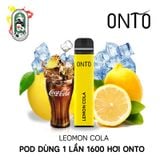  Pod Dùng 1 Lần 1600 Hơi ONTO 6ML Lemon Cola Chanh 50MG Chính Hãng 