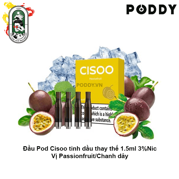  Đầu Pod VOVA Cisoo K1 Passion Fruit Chanh Dây 30MG Chính Hãng 