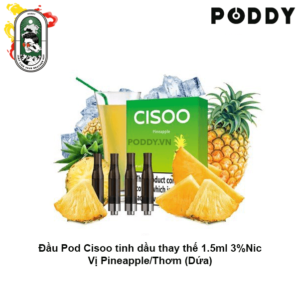  Pack 4 Đầu Pod VOVA Cisoo Pineapple Thơm dứa Chính Hãng 