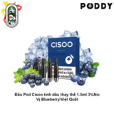  Pack 4 Đầu Pod VOVA Cisoo Blueberry Việt Quất Chính Hãng 