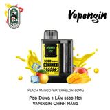  Pod Dùng 1 Lần 5500 Hơi Vapengin Peach Mango Watermelon 50MG Chính Hãng 