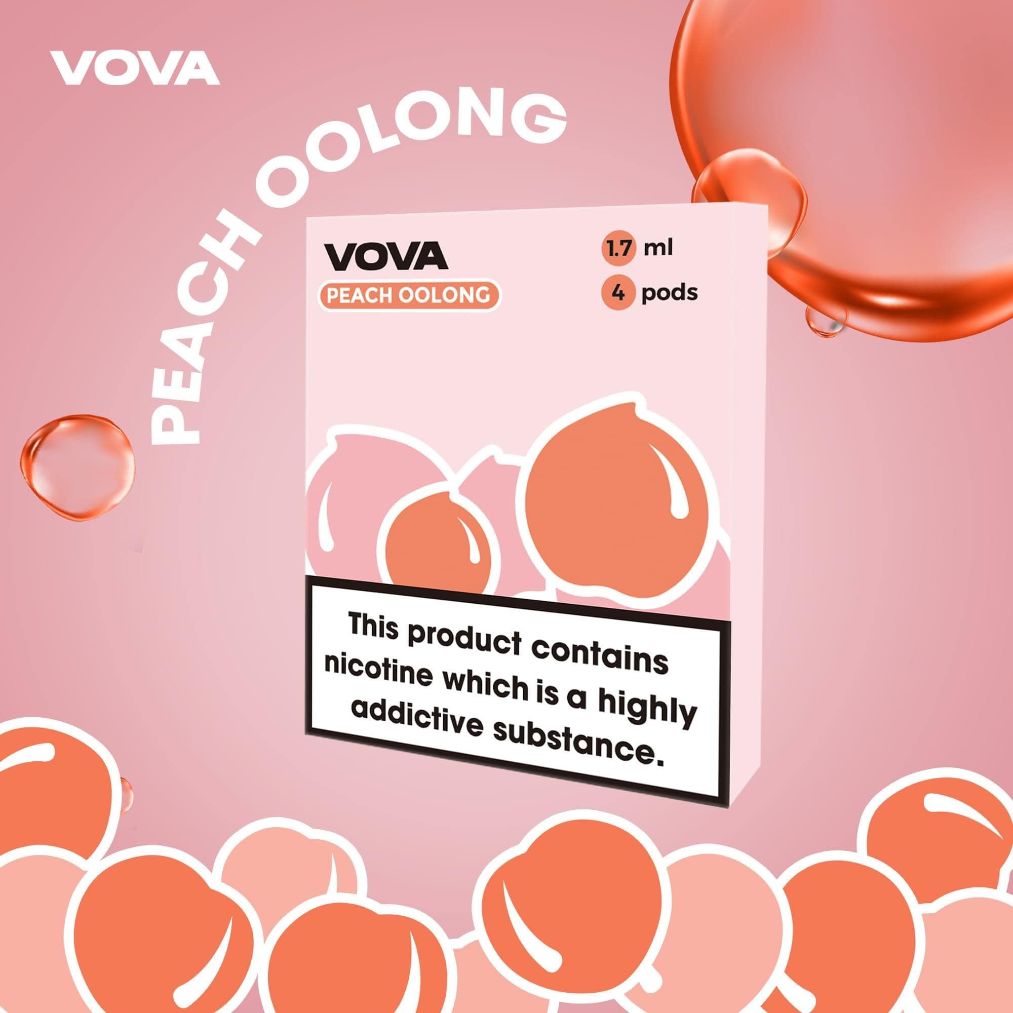  Pack 4 Đầu Pod VOVA K2 Peach Oolong Ô long Đào Chính Hãng 