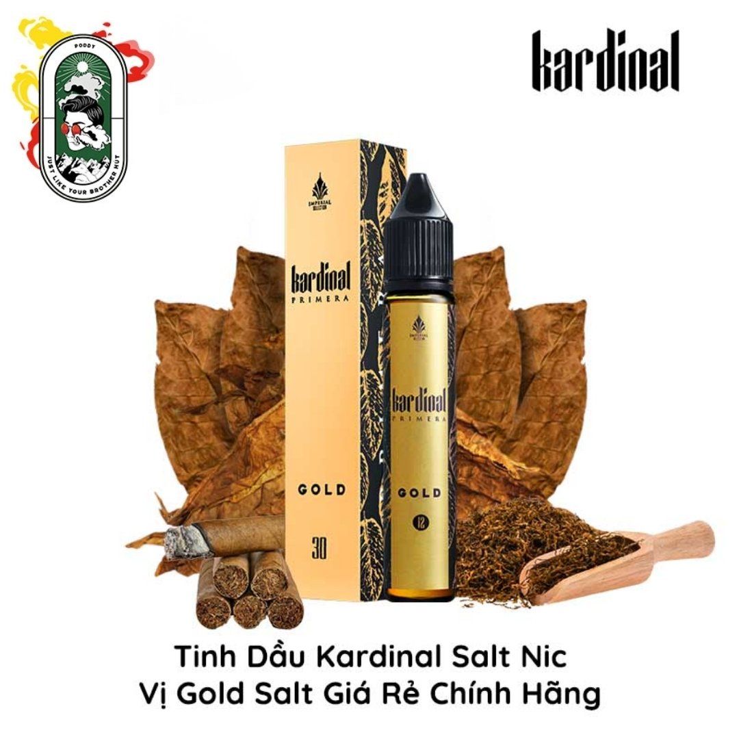  Tinh Dầu Vape Kardinal Primera Salt Nic Gold 30ml Chính Hãng 