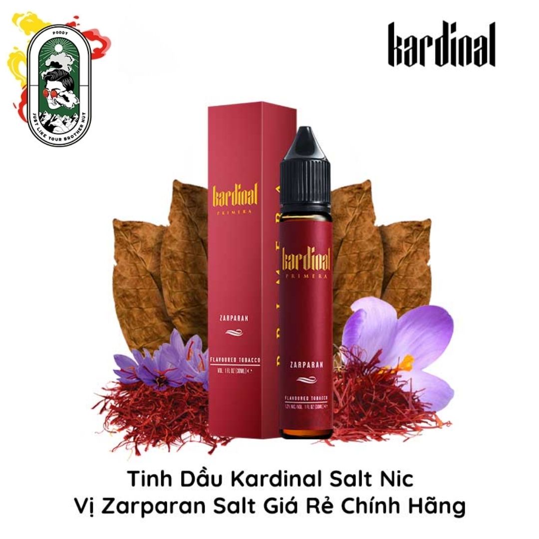  Tinh Dầu Vape Kardinal Primera Salt Nic Zarparan 30ml Chính Hãng 