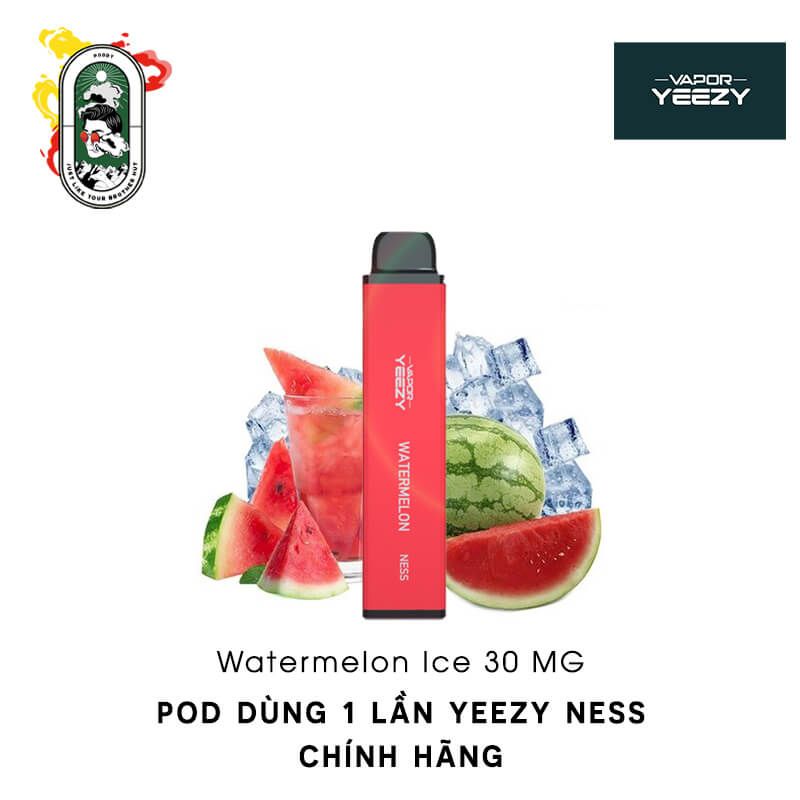  Pod hút 1 lần Vapor Yeezy Ness Watermelon Dưa Hấu Chính Hãng 