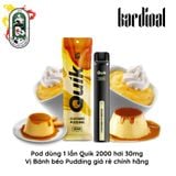  Pod dùng 1 lần Quik 2000 hơi Bánh béo Custard Pudding Chính Hãng 