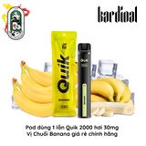  Pod dùng 1 lần Quik 2000 hơi Chuối Banana Chính Hãng 