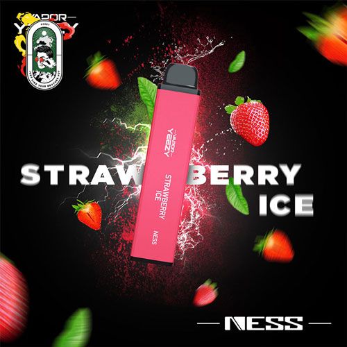  Pod Hút 1 Lần Vapor Yeezy Ness Strawberry Ice Dâu Lạnh Chính Hãng 