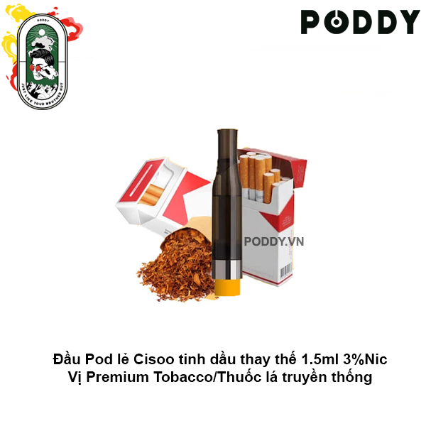  Đầu Pod VOVA Cisoo K1 Selected Tobacco Thuốc Lá Cao Cấp 30MG Chính Hãng 