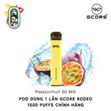  Pod Dùng 1 Lần Gcore Rodeo 50MG Passionfruit Chanh dây Chính Hãng 