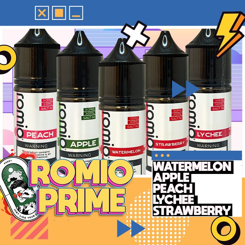  Tinh Dầu Vape Romio Prime Salt Nic Táo 30ml Chính Hãng 