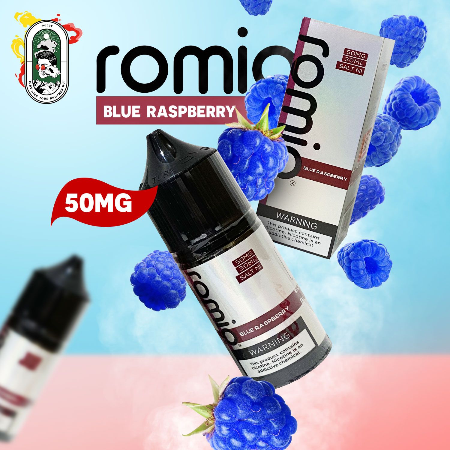  Tinh Dầu Vape Romio Prime Salt Nic Cam Đào 30ml Chính Hãng 